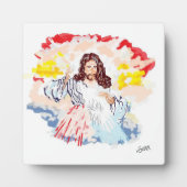 Tabletop Easel met Canvas: De Heer Jezus Christus Fotoplaat (Voorkant)