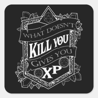 Tabletop games geeft u XP-desktop Vierkante Sticker