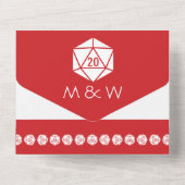 Tabletop in Cherry All In One Uitnodiging (Achterkant)