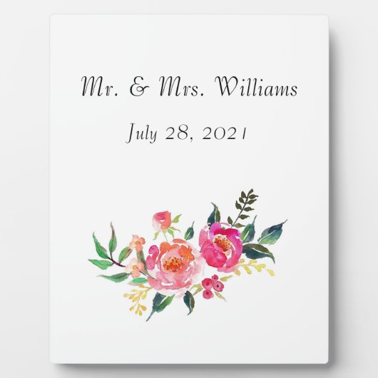 Tabletop Plaque met Easel - Weddenschap Fotoplaat (Voorkant)