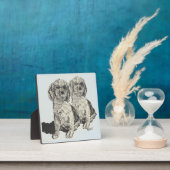 Tabletop Plaque met esel: Cocker Spaniel Fotoplaat (Insitu)