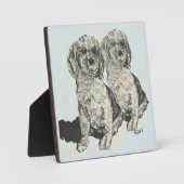 Tabletop Plaque met esel: Cocker Spaniel Fotoplaat (Voorkant)
