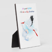 Tabletop Plaque w Easel Big Brother August 2020 Fotoplaat (Zijkant)