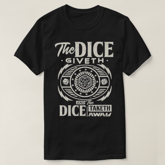 Tabletop RPG Dice game board Master Role Pla T-shirt (Design voorkant)