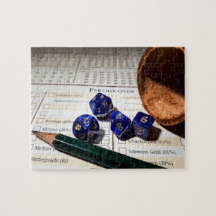 Tabletop RPG   Fantasy Role Player Character Sheet Legpuzzel