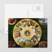Tabletop van de zeven doodzonnen briefkaart (Voorkant / Achterkant)