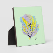 Tabletop W/Canvas : Plaque de Pecock (Recto)