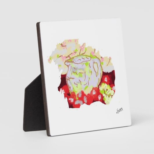 Tabletop W/Canvas: Stilstaande levenspitcher met r Fotoplaat (Voorkant)