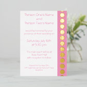 Tablette Chic dans Petal Pink Foil Invitation (Debout devant)