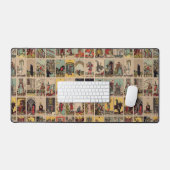 Tablette de bureau - Grand bureau - Motif de Tarot (Clavier et souris)