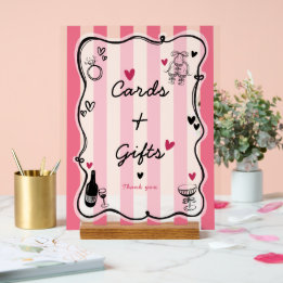 Tablette de Fête des mariées à main levée chic