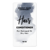 Tabletten voor rokerinkt, grijze haarverzorgingspr etiket (Voorkant)