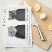 TABLETTES DE DOWNSTAIRS Serviette de cuisine (Quart Plié)