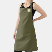 Tablier 名前　カスタマイズ　Sustainable　Life　グリーン   エプロン (Insitu)