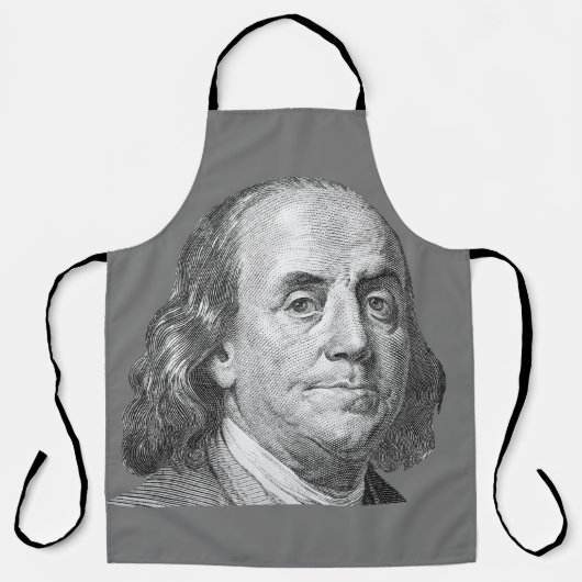 Tablier 100 dollars, Benjamin Franklin (Recto)