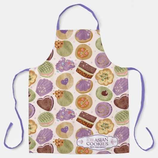 Tablier 108 Asian Cookies Apron designed by Katherine Juli (Recto)