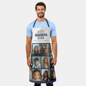 Tablier 12 Photo Collage Best Grandpa Ever (Porté)