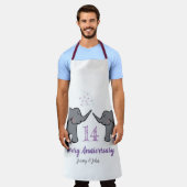 Tablier 14e anniversaire de mariage d'ivoire éléphant mign (Porté)