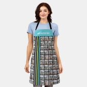 Tablier 15 Grille de collage photo partout avec bandes de  (Porté)