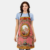 Tablier 17e siècle imprimer baroque famille heureuse (Porté)