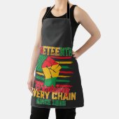 Tablier 1865 : Rompre chaque chaîne (Insitu)