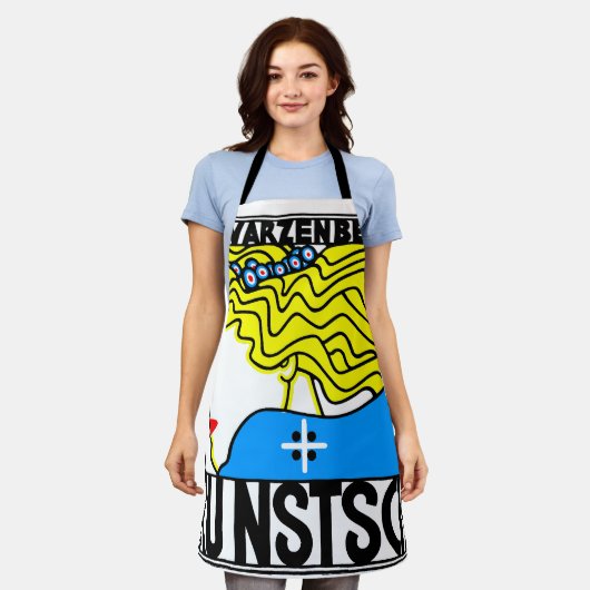 Tablier 1908 Vienne Art Nouveau Salon Art Nouveau Maiden (Porté)