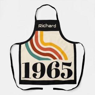 Tablier 1965 Retro Stripe Vintage 60e anniversaire