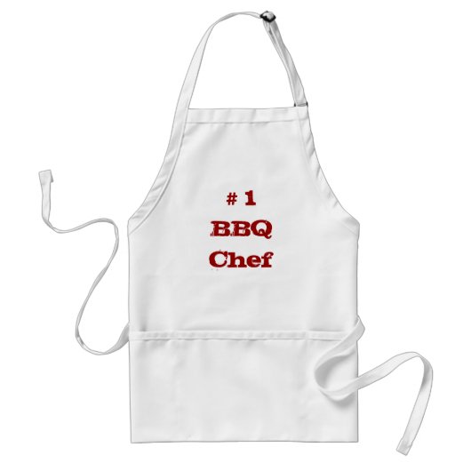 Tablier # 1 chef de BBQ (Devant)