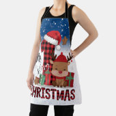 Tablier 1er Noël Santa Hat White Neige Bébé Reindeer (Insitu)