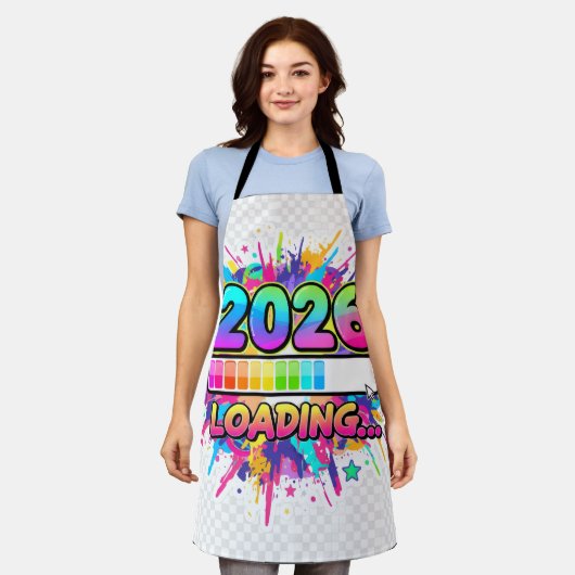 Tablier 2026 Loading... Progress Bar Sticker (Porté)