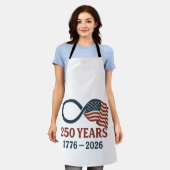 Tablier 250 Anniversaire 1776-2026 USA Patriotique (Porté)