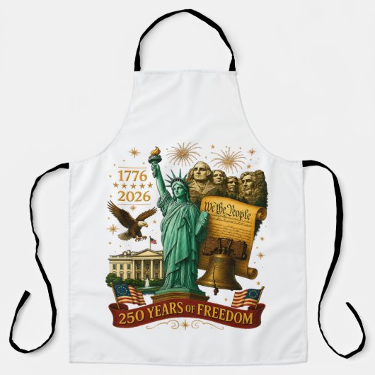 Tablier 250 ans de liberté américaine (Recto)