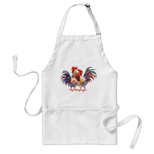Tablier 2 ROOSTERS par SHARON SHARPE (Devant)