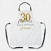 Tablier 30 et fabuleux anniversaire Elegant Gold et Black  (Recto)