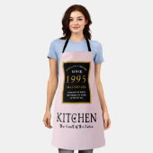 Tablier 30e anniversaire 1995 Pink Home Kitchen Queen (Porté)