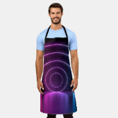 Tablier 3d ing of ultraviolet circle portal glowing lines  (Porté)