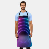 Tablier 3d, lignes lumineuses, tunnel, néon lumières, virt (Porté)