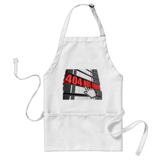 Tablier 404 Message d'erreur de site Web introuvable (Devant)
