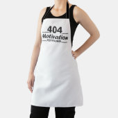 Tablier 404. Motivation introuvable! (Insitu)