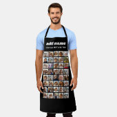 Tablier 40 Collage de photos - 4 lignes 10 colonnes - Nom  (Porté)