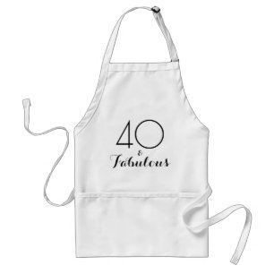 Tablier 40 et fabuleuse typographie noire