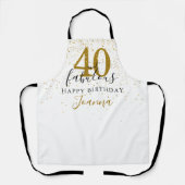 Tablier 40 et fabuleux anniversaire Elegant Gold et Black (Recto)