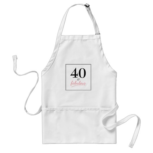 Tablier 40 et fabuleux fête d'anniversaire Apron (Devant)