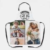 Tablier 4 famille photo collage maman gardien mère jour (Recto)