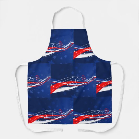 Tablier 4 Juillet Abstrait (Recto)