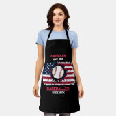 Tablier 4 juillet Baseball USA Independence Day Cadeau (Porté)