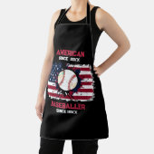 Tablier 4 juillet Baseball USA Independence Day Cadeau (Insitu)