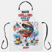 Tablier 4 juillet Famille Réunion Bakyard Bq Party (Recto)