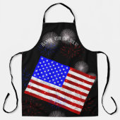 Tablier 4 juillet Fête - Drapeau américain (Recto)