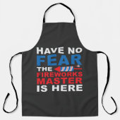 Tablier 4 juillet Fireworks, maître directeur Fireworks (Recto)